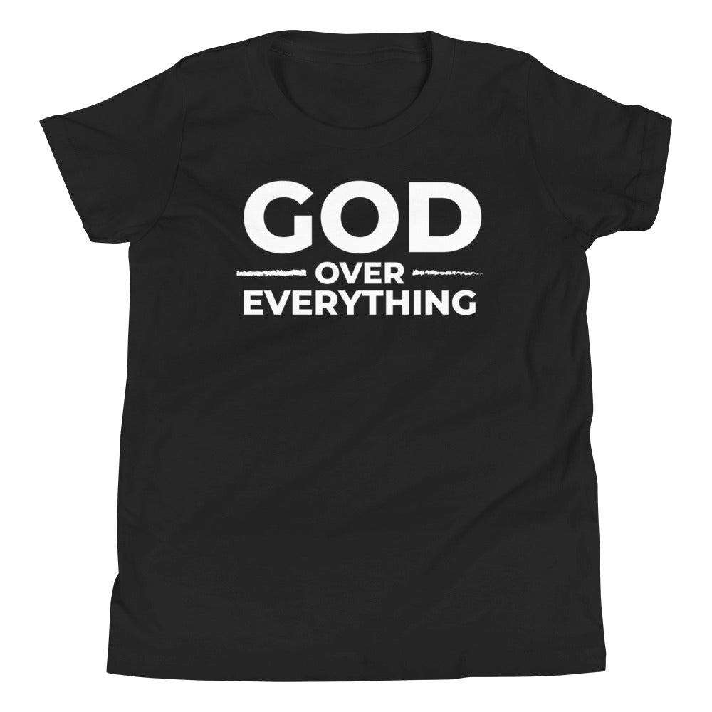 GOD over everything Youth Short Sleeve T-Shirt